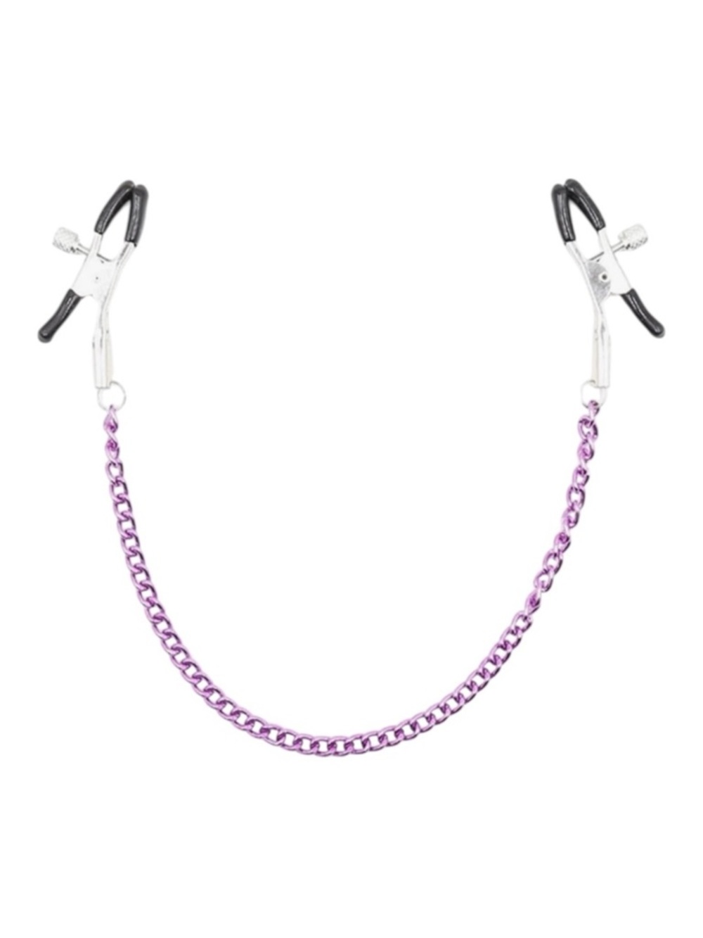 🪷 Adjustable Clamps with Purple Chain